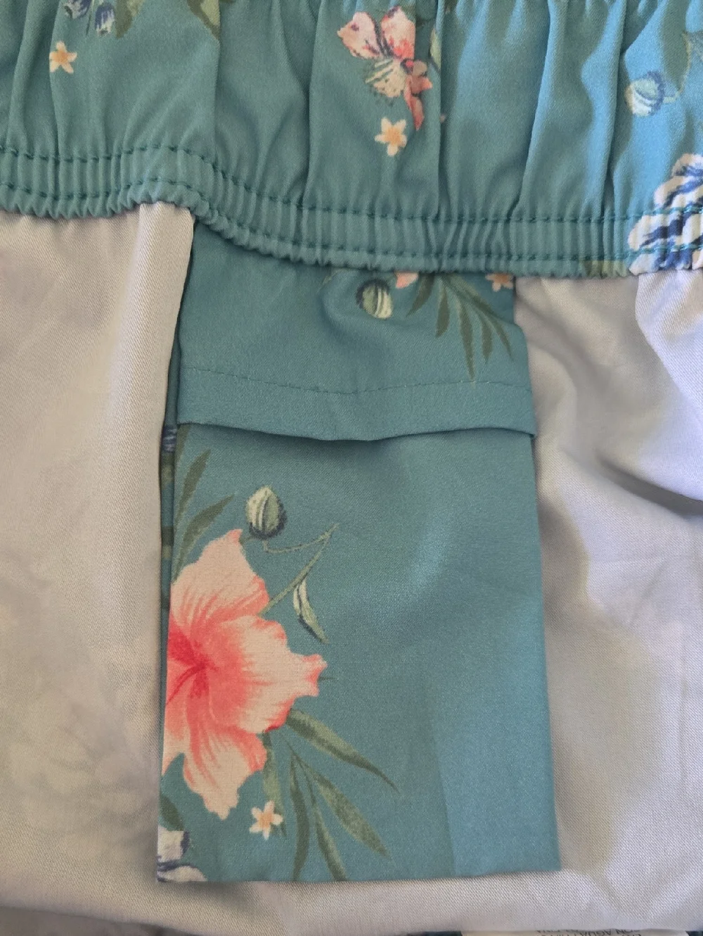 O'Neill Teal Floral Board Shorts